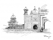 Taj Mahal gate